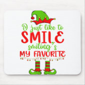 Ich lächle einfach gerne lächelnd mein Lieblingsfe Mousepad (Vorne)