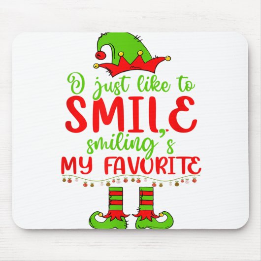 Ich lächle einfach gerne lächelnd mein Lieblingsfe Mousepad (Vorne)