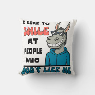 Ich lächle gerne bei Leuten, die ein sonniges sark Kissen