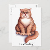 Ich lächle. postkarte (Vorne/Hinten)