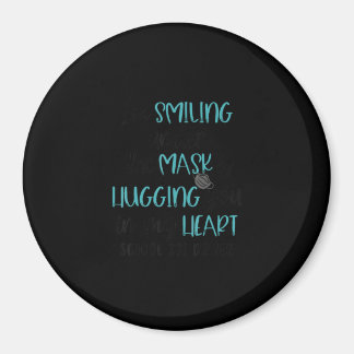 Ich lächle unter dem Maske-Schulbusfahrer Magnet