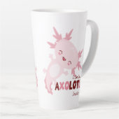 Ich lächle viel Personalisiert Kawaii Axolotl Milchtasse (Rechte Ecke)