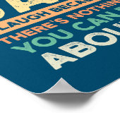 Ich lächle, weil du mein Vater bist, ich lache Vat Poster (Ecke)