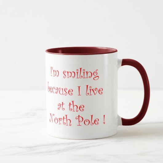 Ich lächle, weil -Tasse Tasse (Rechts)