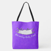 Ich lächle. Wirklich, ich bin es! Multimedia-Maski Tasche (Rückseite)