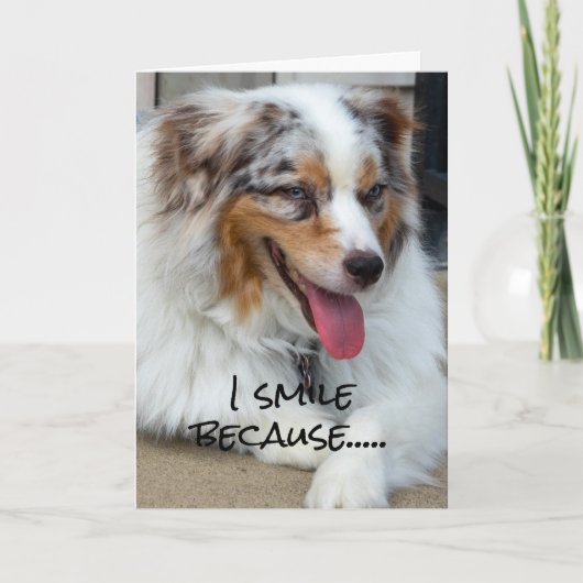 ICH LÄCHTE, WEIL U "40" WENDEN UND ICH BIN NICHT! KARTE (Vorderseite)