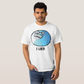 Ich lag Raserei-Gesicht Meme T-Shirt (Vorne ganz)