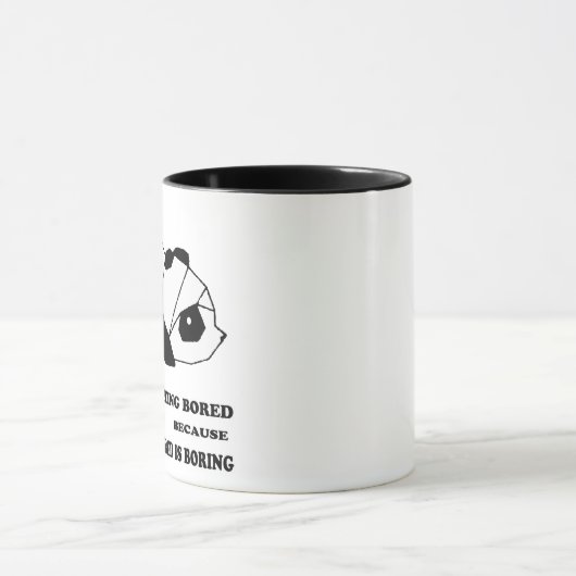 „Ich langweile mich, gelangweilt zu sein“-Tasse – Tasse (Zentrum)