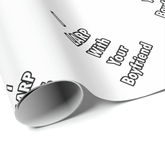 Ich lARP mit deinem Freund Geschenkpapier (Rolleneckpunkt)