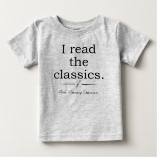 Ich las das Klassikerlogobaby-KinderShirt Baby T-shirt