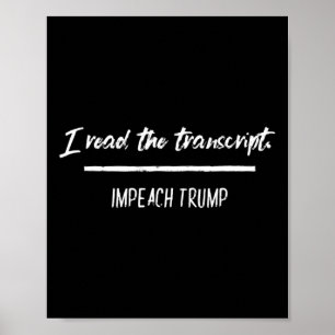 Ich las die Niederschrift: Verklagt Trump Antitrum Poster