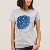 Ich las hinter meinem Bedtime Stylized grafischen T-Shirt (Vorderseite)