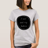 Ich las hinter meiner Schlafenszeit T-Shirt (Vorderseite)