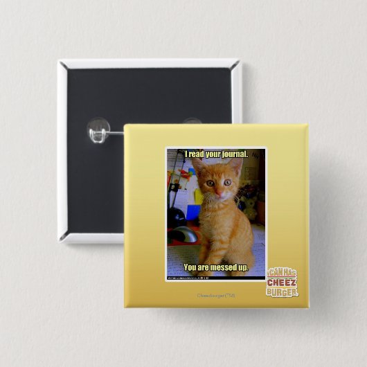 Ich las Ihre Zeitschrift Button (Vorne & Hinten)