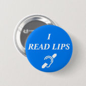 ICH LAS LIPPEN BUTTON (Vorne & Hinten)