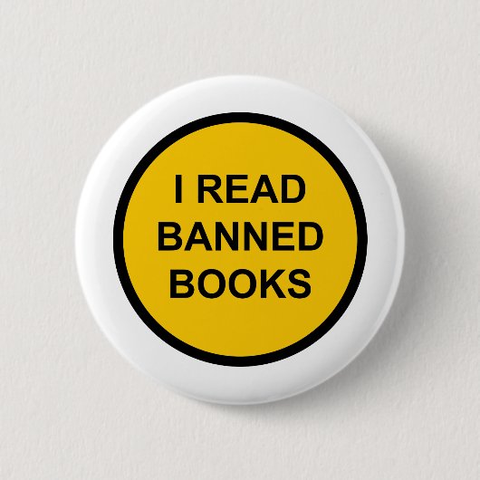 Ich las verbotene Bücher Button (Vorderseite)