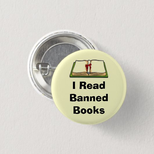 Ich las verbotene Bücher Button (Vorne & Hinten)