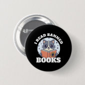 Ich las verbotene Bücher Button (Vorne & Hinten)