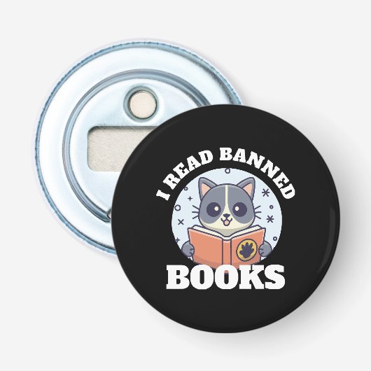 Ich las verbotene Bücher Flaschenöffner (Vorderseite)