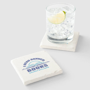 Ich las verbotene Bücher individuelle Name Unterse Steinuntersetzer