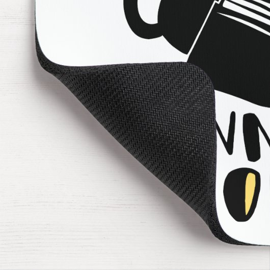 Ich las verbotene Bücher Katze Mousepad (Ecke)