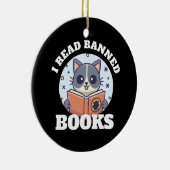 Ich las verbotene Bücher Keramik Ornament (Rechts)