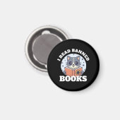 Ich las verbotene Bücher Magnet (Vorderseite/Rückseite)