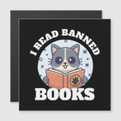 Ich las verbotene Bücher Magnetkarte (Vorne/Hinten)