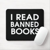 Ich las verbotene Bücher Mousepad (Mit Mouse)