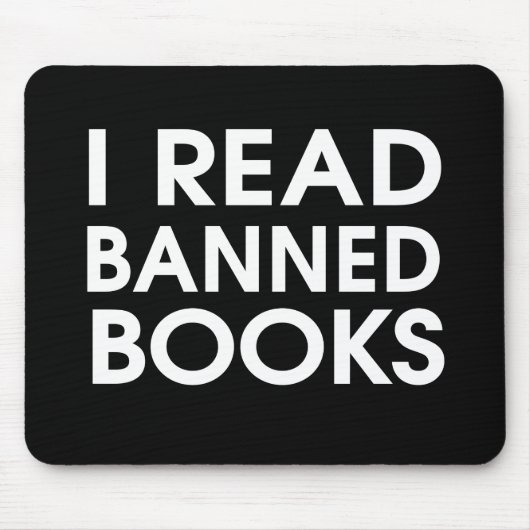 Ich las verbotene Bücher Mousepad (Vorne)