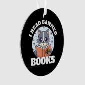 Ich las verbotene Bücher Ornament (Vorderseite)
