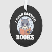 Ich las verbotene Bücher Ornament (Vorderseite)