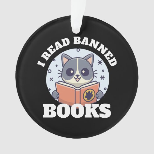 Ich las verbotene Bücher Ornament (Vorderseite)