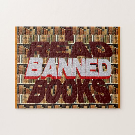 Ich las verbotene Bücher Puzzlespiel Puzzle (Horizontal)
