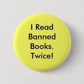 Ich las verbotenes Books.Twice! Button (Vorderseite)