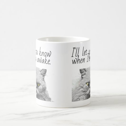 Ich Lass dir Bescheid, wenn ich Katzenjammer Glari Kaffeetasse (Mittel)