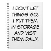 Ich lass nicht, dass etwas geht notizblock (Vorderseite)