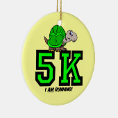 Ich lasse 5K laufen Keramikornament (Rechts)