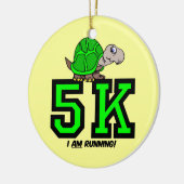 Ich lasse 5K laufen Keramikornament (Links)