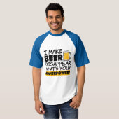 Ich lasse Bier lustig verschwinden T-Shirt (Vorne ganz)