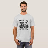 Ich lasse Bier verschwinden - Der männliche T - Sh T-Shirt (Vorne ganz)