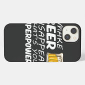 Ich lasse Bier verschwinden iPhone Hülle (Rückseite (Horizontal))