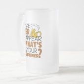 Ich lasse Bier verschwinden Mattglas Bierglas (Vorderseite Links)