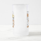 Ich lasse Bier verschwinden Mattglas Bierglas (Mittel)