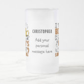 Ich lasse Bier verschwinden Mattglas Bierglas (Mittel)