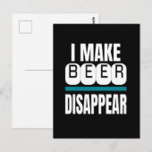 Ich lasse Bier verschwinden Postkarte (Vorne/Hinten)