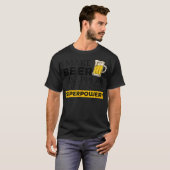 Ich lasse Bier verschwinden, was für eine Supermac T-Shirt (Vorne ganz)