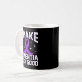 Ich lasse Demenz gut Alzheimer-Bewusstsein aussehe Kaffeetasse (Vorderseite Links)