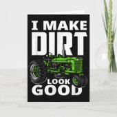 Ich lasse Erde gut aussehen - Traktorfahrer Karte (Vorderseite)