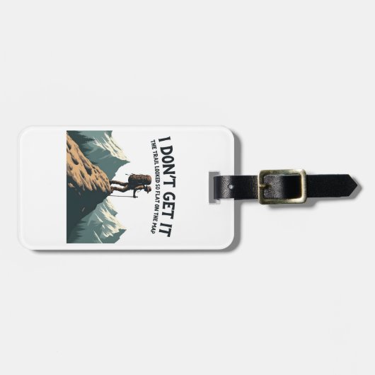 Ich lasse es nicht, dass der Weg so flach zum Wand Gepäckanhänger (Vorderseite horizontal)